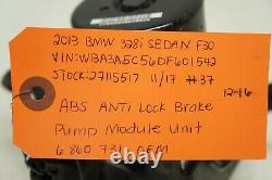 12-16 Bmw 328i Sedan F30 Abs Anti Lock Brake Pump Module Assy Unit 6 860 731 Oem