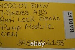 2000-07 BMW 7 Series ABS Anti Lock Brake Pump Module OEM 34511166155 BA0147