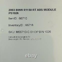 2003 Bmw R1150 Rt Abs Module Ps1026