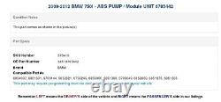 2009-2012 BMW 750I ABS PUMP / Module UNIT 6785442