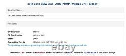 2011-2012 BMW 750I ABS PUMP / Module UNIT 6785441