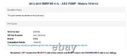 2012-2016 BMW M5 4.4L ABS PUMP / Module 7848102