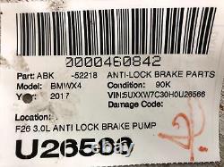 2015-2018 Bmw X4 Oem F26 3.0 Anti Lock Brake Pump Module Abs 34516879428